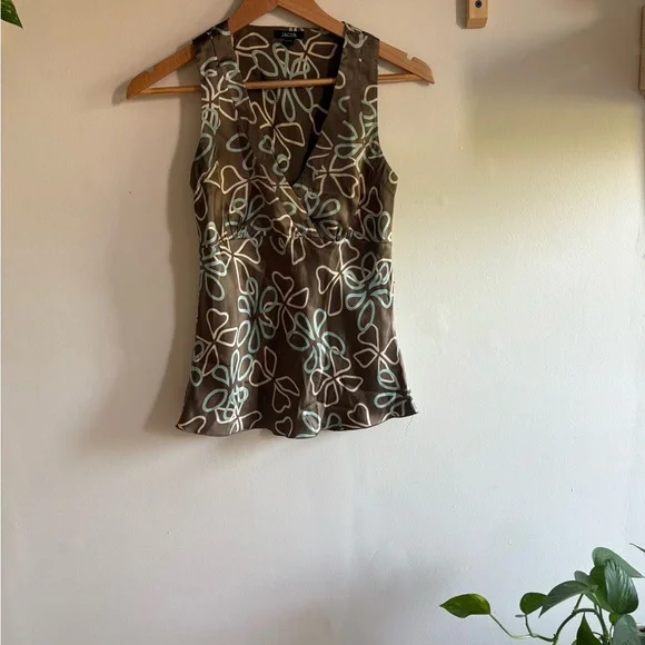 Y2K Jacob Floral Wrap Tank – XS - Picture 2 of 5